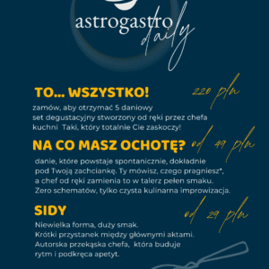 LIVE COOKING -OD CZWARTKU DO SOBOTY